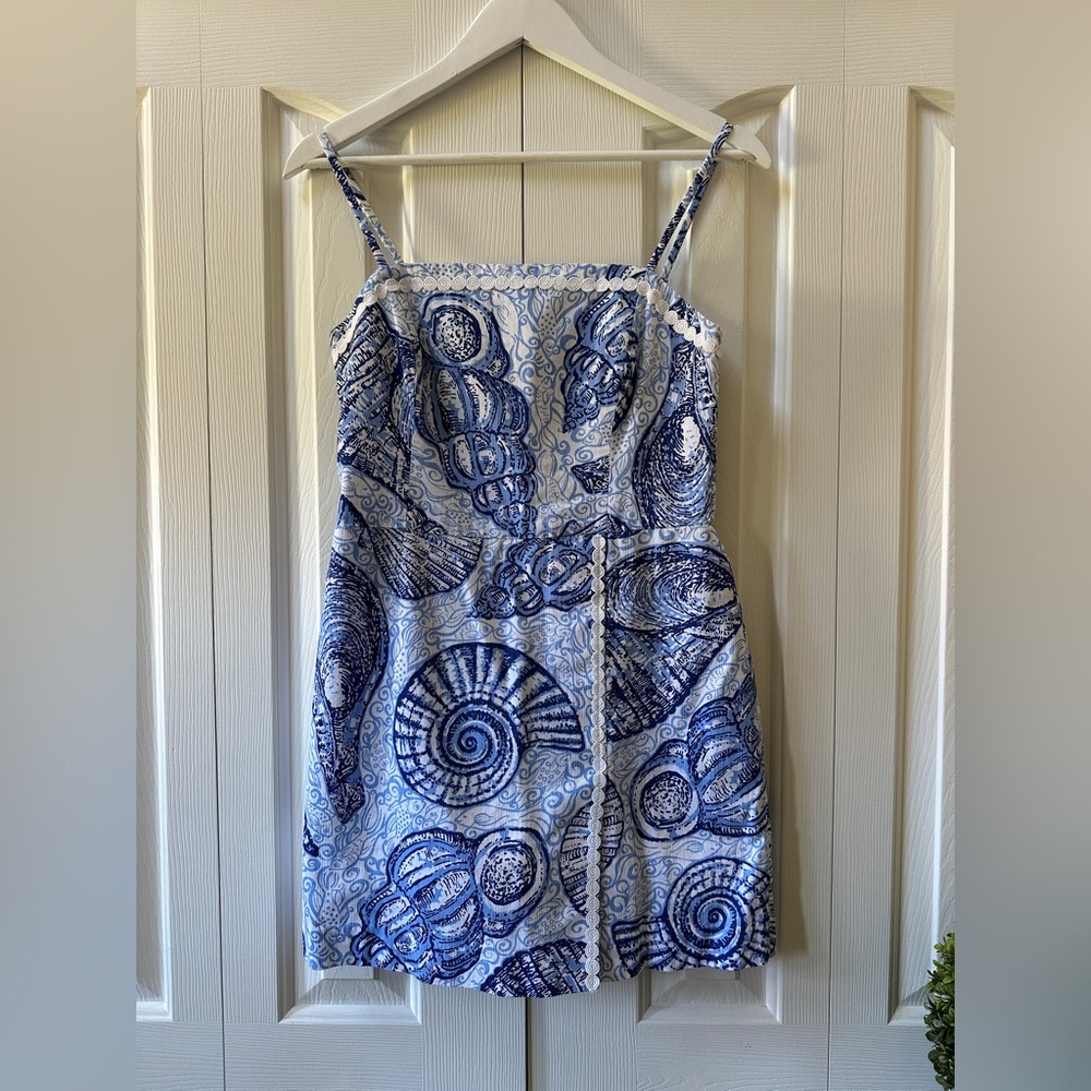Lilly Pulitzer Jesse Skort Romper Stuffed Shells Size 4 EUC